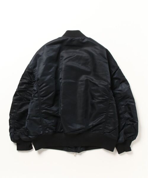 upperhights（アッパーハイツ）の「upper hights THE U-2 MA1ジャケット（MA-1・レディース・ネイビー/グレイッシュベージュ・1/0）」の3枚目の写真