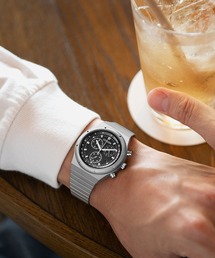 RECORD LABEL（レコードレーベル）の「RECORD LABEL レコードレーベル エコ・ドライブ 1984 chronograph（アナログ腕時計）」