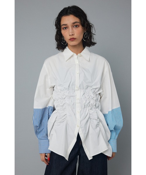 user_787cb768HeRIN.CYE シャーリングシャツ HeRIN.CYE（ヘリンドットサイ）の「Shirring shirt