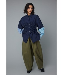 HeRIN.CYE（ヘリンドットサイ）の「Shirring shirt (シャーリング