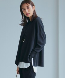 【WEB限定カラーあり/洗える】ウーステッドウール ビッグシルエット ニット