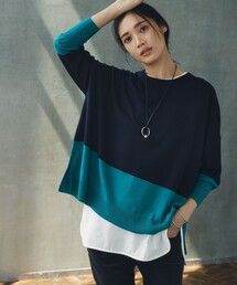 【WEB限定カラーあり/洗える】ウーステッドウール ビッグシルエット ニット