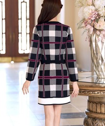 【セットアップ可】ノースリーブワンピース チェック柄 エミリアウィズ S セットアップ可】ノースリーブワンピース チェック柄 エミリアウィズ S