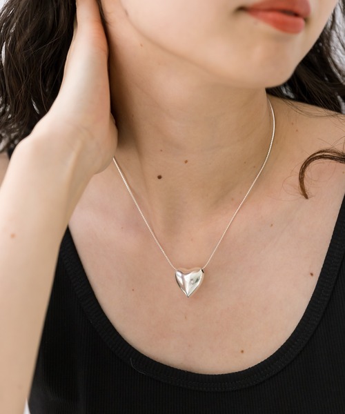 mystic（ミスティック）の「[Eau]hart necklace（ネックレス・レディース・シルバー・ONE SIZE）」の2枚目の写真