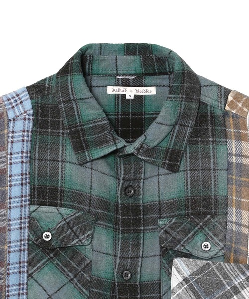 Needles(ニードルス)の「Needles Flannel Shirt->7 Cuts Shirt/Reflection MR348(シャツ/ブラウス・レディース・マルチ・SMALL)」の2枚目の写真