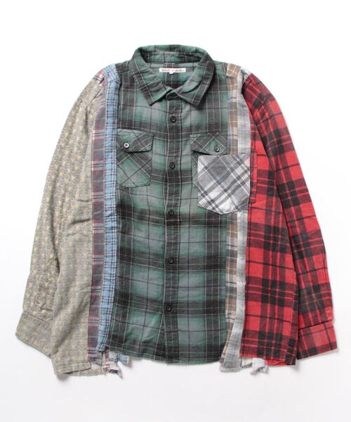 Needles(ニードルス)の「Needles Flannel Shirt->7 Cuts Shirt/Reflection MR348(シャツ/ブラウス・レディース・マルチ・SMALL)」の5枚目の写真