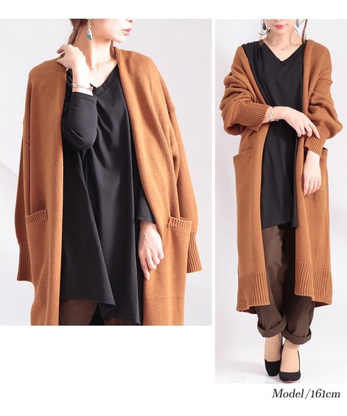 GOLDJAPAN(ゴールドジャパン)の「Vネックカットソーチュニック【大きいサイズ対応】(チュニック・レディース・オフホワイト/杢グレー/ブラック・3L/5L/4L)」の15枚目の写真