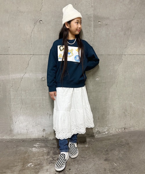 UCLA（ユーシーエルエー）の「【KIDS】【UCLA/ユーシーエルエー】TYPY別注スクエアプリントスウェット（スウェット・キッズ・アイボリー/ネイビー・S/M/XXL/XL/L）」の18枚目の写真