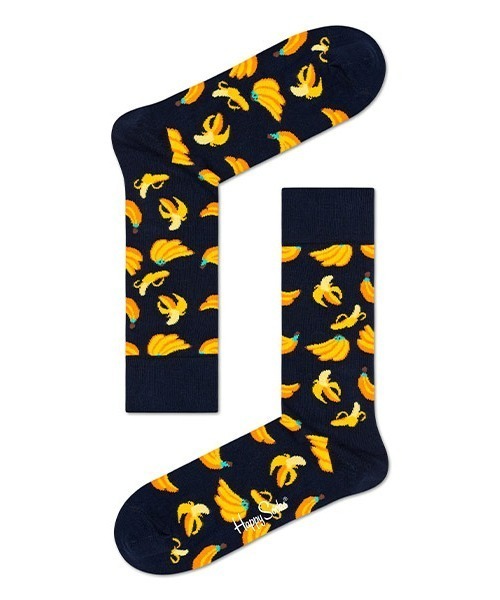 Happy Socks（ハッピーソックス）の「Happy Socks Banana クルーソックス 10201113（ソックス/靴下・レディース・ネイビー・M/L）」の6枚目の写真