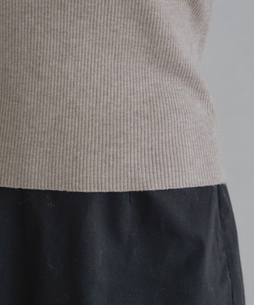 Kastane（カスタネ）の「リブ袖フレアニット（ニット/セーター・レディース・アイボリー/ブルー/レッド・FREE）」の19枚目の写真