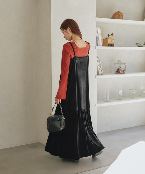 Kastane（カスタネ）の「リブ袖フレアニット（ニット/セーター・レディース・アイボリー/ブルー/レッド・FREE）」の18枚目の写真