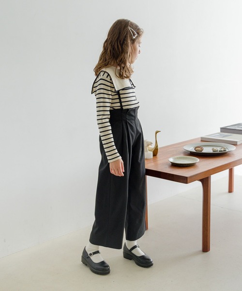 GLOBAL WORK（グローバルワーク）の「起毛サスツキワイドパンツ/975742（その他パンツ・キッズ・ホワイト系その他/グレー系その他/グレイッシュベージュ/ブラック・110cm/150cm/160cm/100cm/130cm/120cm/140cm）」の17枚目の写真