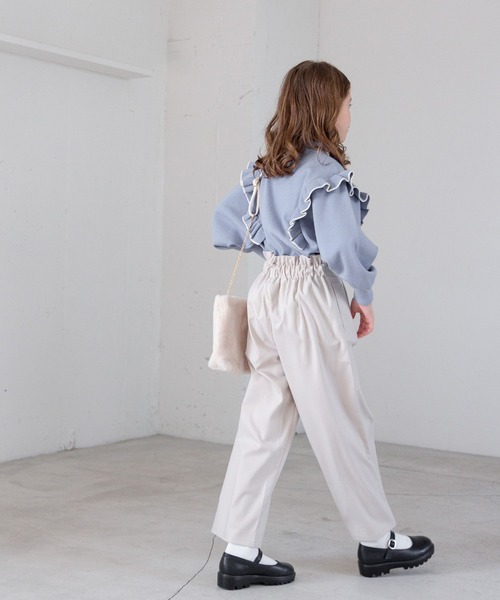 GLOBAL WORK（グローバルワーク）の「起毛サスツキワイドパンツ/975742（その他パンツ・キッズ・ホワイト系その他/グレー系その他/グレイッシュベージュ/ブラック・110cm/150cm/160cm/100cm/130cm/120cm/140cm）」の22枚目の写真