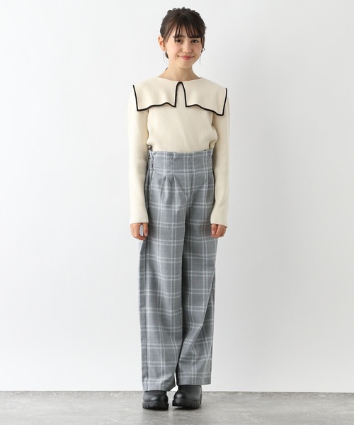 GLOBAL WORK（グローバルワーク）の「起毛サスツキワイドパンツ/975742（その他パンツ・キッズ・ホワイト系その他/グレー系その他/グレイッシュベージュ/ブラック・110cm/150cm/160cm/100cm/130cm/120cm/140cm）」の5枚目の写真