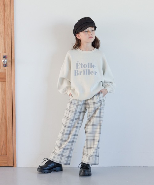 GLOBAL WORK（グローバルワーク）の「起毛サスツキワイドパンツ/975742（その他パンツ・キッズ・ホワイト系その他/グレー系その他/グレイッシュベージュ/ブラック・110cm/150cm/160cm/100cm/130cm/120cm/140cm）」の13枚目の写真