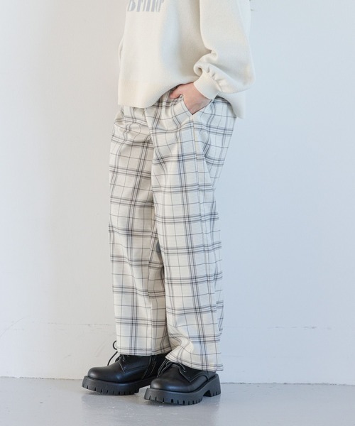 GLOBAL WORK（グローバルワーク）の「起毛サスツキワイドパンツ/975742（その他パンツ・キッズ・ホワイト系その他/グレー系その他/グレイッシュベージュ/ブラック・110cm/150cm/160cm/100cm/130cm/120cm/140cm）」の12枚目の写真