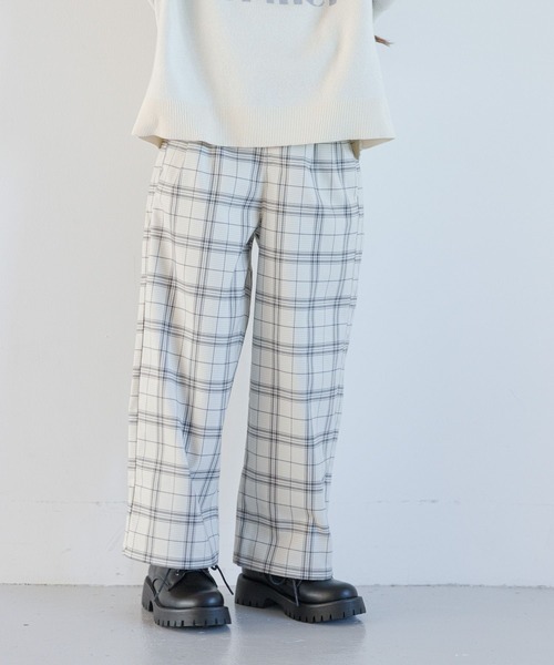 GLOBAL WORK（グローバルワーク）の「起毛サスツキワイドパンツ/975742（その他パンツ・キッズ・ホワイト系その他/グレー系その他/グレイッシュベージュ/ブラック・110cm/150cm/160cm/100cm/130cm/120cm/140cm）」の9枚目の写真