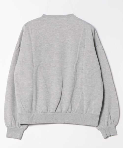 anap mimpi(アナップミンピ)の「カレッジ刺繍裏起毛クルーネックスウェット(スウェット・レディース・ダークグレー/グレー・FREE)」の3枚目の写真