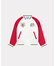 KENZO（ケンゾー）の「'Festive' エンブロイダリー サテン ジャケット（ブルゾン・キッズ）」