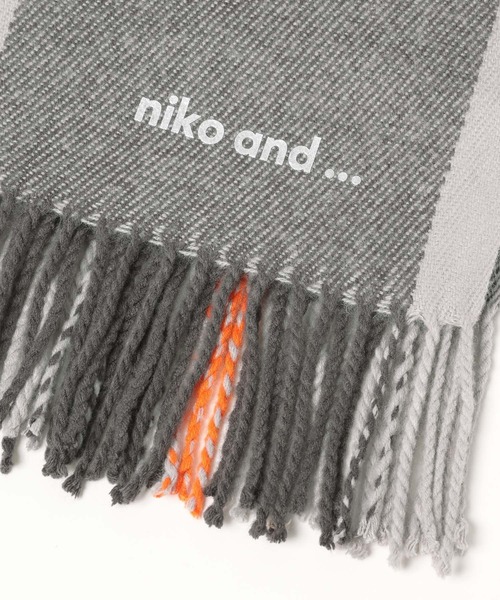niko and...（ニコアンド）の「[スタッフプロデュース企画]チェックストール（ストール/ショール・レディース・ブルー/グレー/その他1・0）」の17枚目の写真