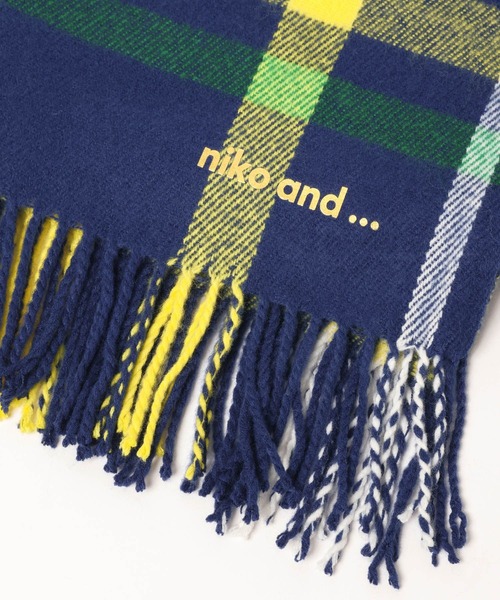 niko and...（ニコアンド）の「[スタッフプロデュース企画]チェックストール（ストール/ショール・レディース・ブルー/グレー/その他1・0）」の18枚目の写真