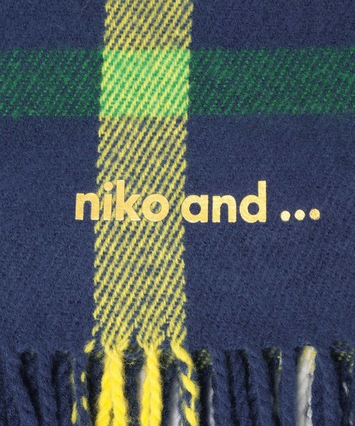 niko and...（ニコアンド）の「[スタッフプロデュース企画]チェックストール（ストール/ショール・レディース・ブルー/グレー/その他1・0）」の20枚目の写真