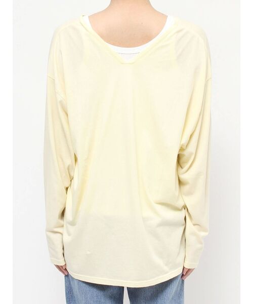 Ungrid（アングリッド）の「ハイツイストＶネックロングスリーブTee（Tシャツ/カットソー・レディース・オフホワイト/ブラック/イエロー・FREE）」の22枚目の写真