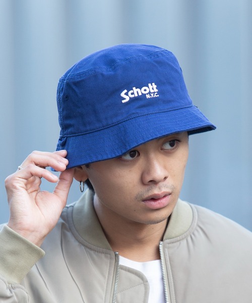 schott（ショット）の「【SCHOTT】ワンポイントロゴツイルバケット