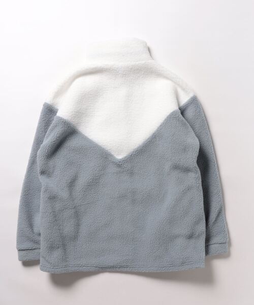 Mayree（メイリー）の「【Mayree】モコモコ ボアジャケット（ブルゾン・レディース・ピンク/ブルーグレー・LARGE/MEDIUM/X-LARGE）」の12枚目の写真