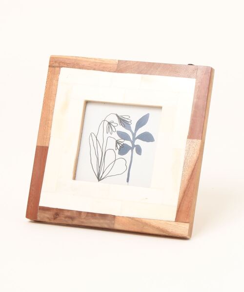 studio CLIP（スタディオクリップ）の「ボーン×ウッドスクエアフォトフレーム（フォトフレーム・レディース・その他1/その他2・FREE）」の2枚目の写真