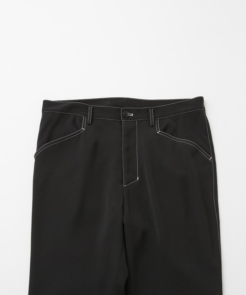 JUNRED（ジュンレッド）の「配色ステッチセミフレアパンツ（その他パンツ・メンズ・ブラック・L/M/S）」の4枚目の写真