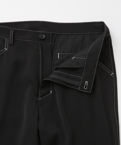 JUNRED（ジュンレッド）の「配色ステッチセミフレアパンツ（その他パンツ・メンズ・ブラック・L/M/S）」の5枚目の写真