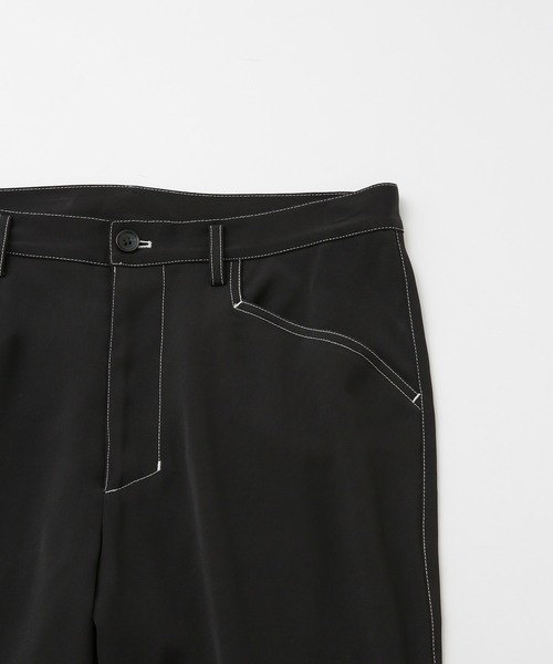 JUNRED（ジュンレッド）の「配色ステッチセミフレアパンツ（その他パンツ・メンズ・ブラック・L/M/S）」の6枚目の写真