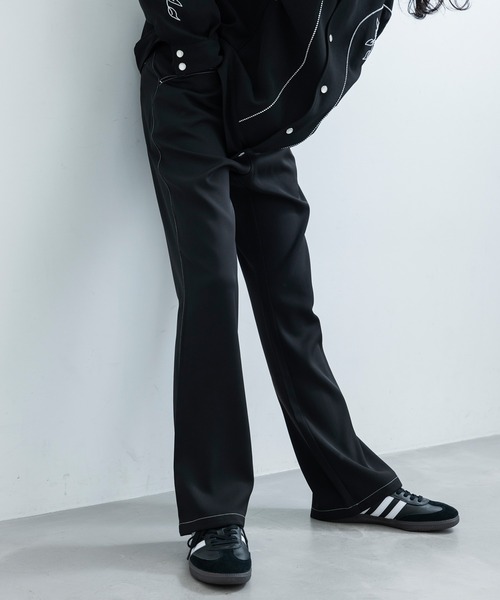 JUNRED（ジュンレッド）の「配色ステッチセミフレアパンツ（その他パンツ・メンズ・ブラック・L/M/S）」の12枚目の写真