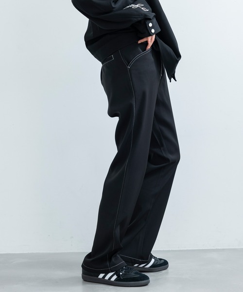 JUNRED（ジュンレッド）の「配色ステッチセミフレアパンツ（その他パンツ・メンズ・ブラック・L/M/S）」の14枚目の写真