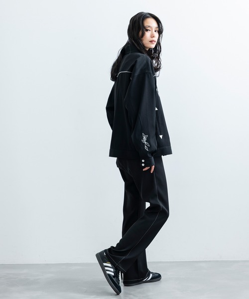 JUNRED（ジュンレッド）の「配色ステッチセミフレアパンツ（その他パンツ・メンズ・ブラック・L/M/S）」の16枚目の写真