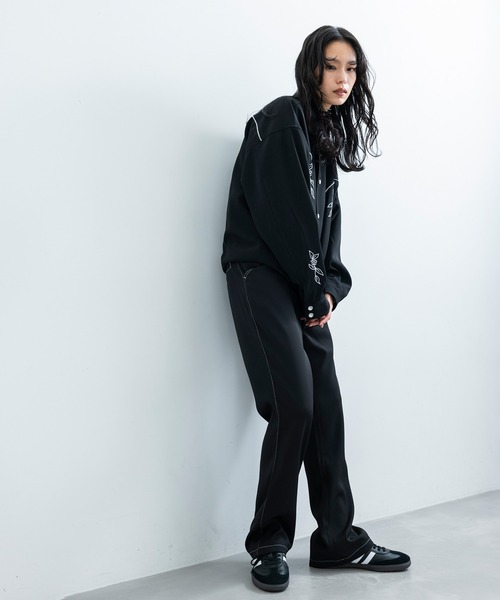 JUNRED（ジュンレッド）の「配色ステッチセミフレアパンツ（その他パンツ・メンズ・ブラック・L/M/S）」の18枚目の写真