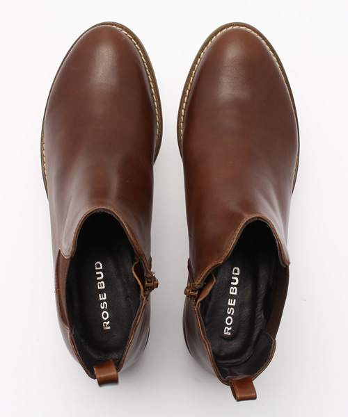 ROSE BUD（ローズバッド）の「(ROSE BUD)サイドゴア ショートブーツ（ブーツ・レディース・ブラック/ブラウン/ボルドー・36/37/38/39）」の9枚目の写真