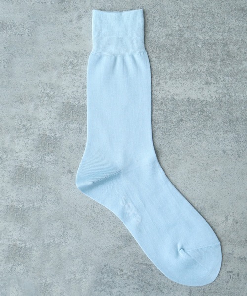 bulle de savon（ビュルデサボン）の「Basic ''sora'' ソックス（ソックス/靴下・レディース・サックスブルー/ホワイト・FREE）」の3枚目の写真