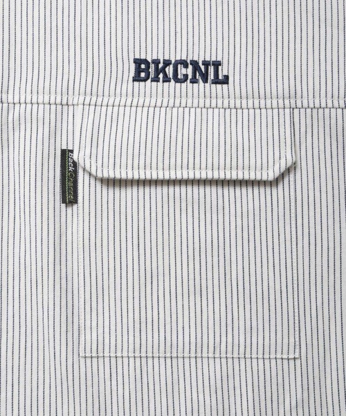 Back Channel(バックチャンネル)の「HALF ZIP H/S SHIRT(シャツ/ブラウス・メンズ・ネイビー/ホワイト・XX-LARGE/X-LARGE/LARGE/MEDIUM)」の5枚目の写真