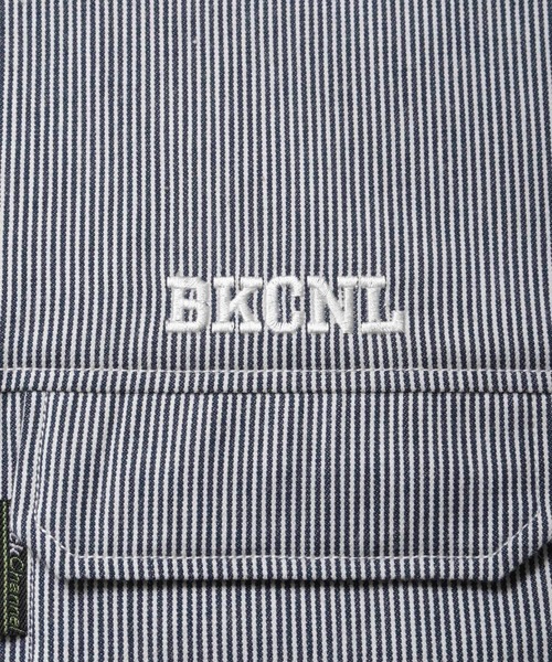 Back Channel(バックチャンネル)の「HALF ZIP H/S SHIRT(シャツ/ブラウス・メンズ・ネイビー/ホワイト・XX-LARGE/X-LARGE/LARGE/MEDIUM)」の10枚目の写真