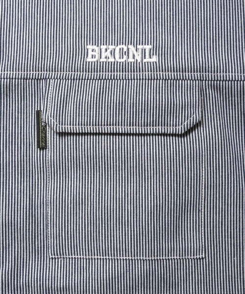 Back Channel(バックチャンネル)の「HALF ZIP H/S SHIRT(シャツ/ブラウス・メンズ・ネイビー/ホワイト・XX-LARGE/X-LARGE/LARGE/MEDIUM)」の11枚目の写真