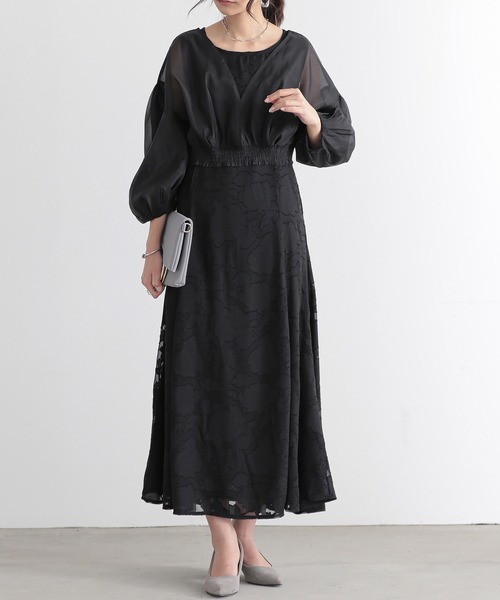 and it_（アンドイット）の「オケージョン オーガンジーショートジャケット（その他アウター・レディース・ブラック・S/M/L）」の3枚目の写真