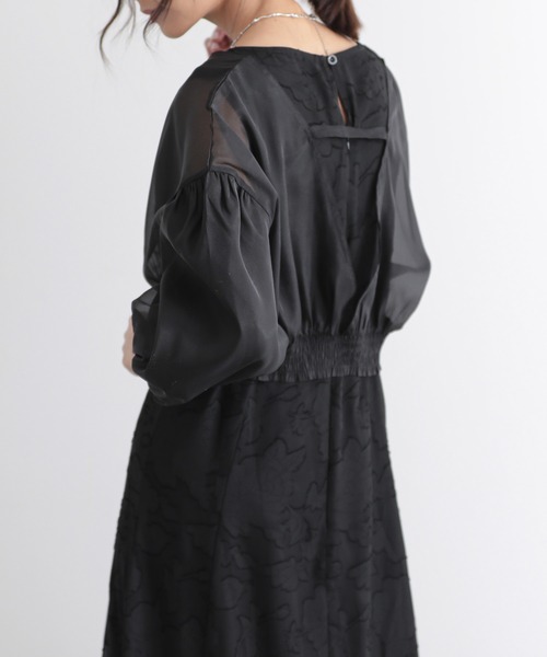 and it_（アンドイット）の「オケージョン オーガンジーショートジャケット（その他アウター・レディース・ブラック・S/M/L）」の5枚目の写真