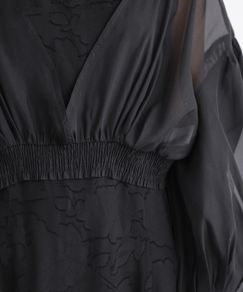 and it_（アンドイット）の「オケージョン オーガンジーショートジャケット（その他アウター・レディース・ブラック・S/M/L）」の9枚目の写真
