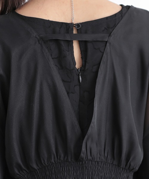 and it_（アンドイット）の「オケージョン オーガンジーショートジャケット（その他アウター・レディース・ブラック・S/M/L）」の11枚目の写真