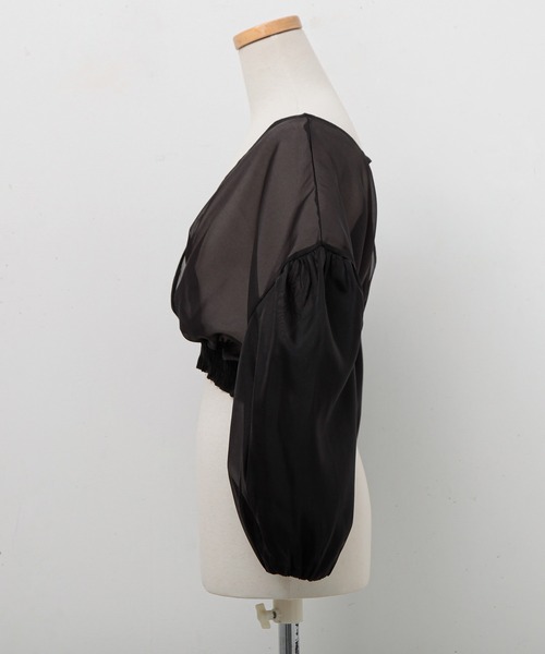 and it_（アンドイット）の「オケージョン オーガンジーショートジャケット（その他アウター・レディース・ブラック・S/M/L）」の15枚目の写真