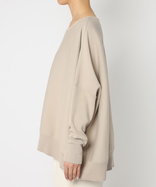 BARNYARDSTORM（バンヤードストーム）の「BARNYARDSTORM / ボートネックボリュームニット（ニット/セーター・レディース・ブルー/ベージュ/ブラック/ホワイト/インディゴブルー/ブラウン/グレイッシュベージュ・FREE）」の22枚目の写真