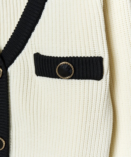 REDYAZEL(レディアゼル)の「配色ニットカーディガン(カーディガン/ボレロ・レディース・ブラック/ライトグレー・FREE)」の19枚目の写真