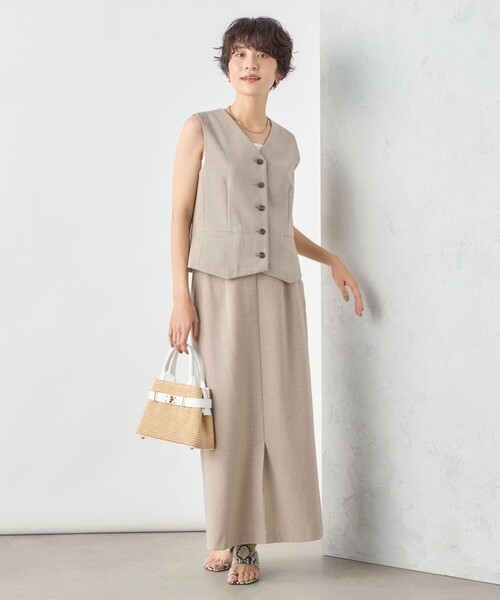 NOLLEY'S sophi ウォッシャブル麻調合繊ベスト NOLLEY'S Sophi（ノーリーズソフィ）の「《セットアップ対応
